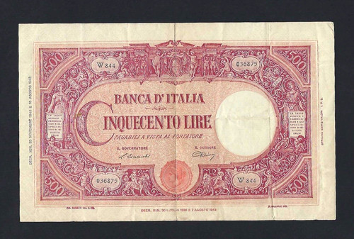 Rara 500 lire barbetti - rr,