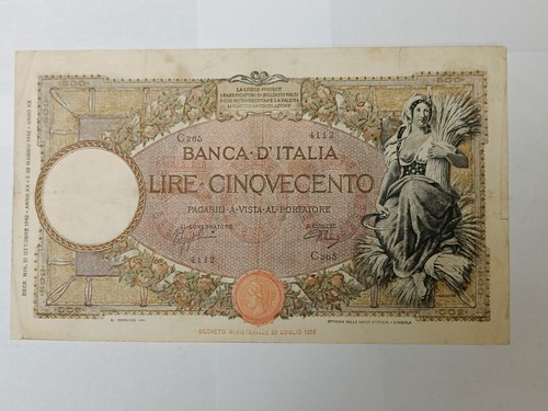 500 lire mietitrice - lire,