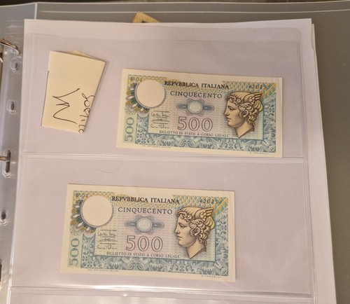 500 lire mercurio 1974 coppia - 500,
