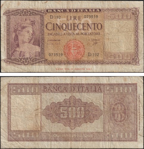 500 lire 1961 - 23/3/1961, italia