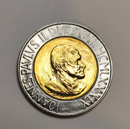 500 lire vaticano 1989 - 500, r