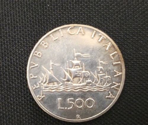 500 lire argento - argento, caravelle