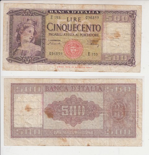 Repubblica 500 lire italia - repubblica:,