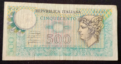 500 lire mercurio - 500,