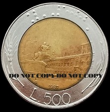RARA MONETA ITALIANA 500 LIRE