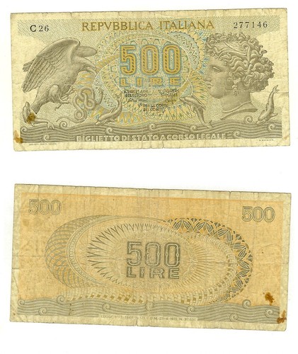 500 lire aretusa - 500,