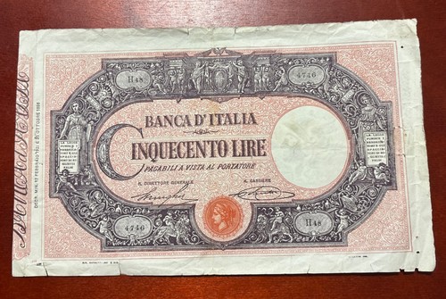 Banconota 500 lire - banconota, matrice