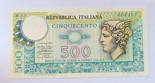 500 lire mercurio serie - 500,