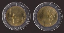 ITALIA REPUBBLICA 500 LIRE