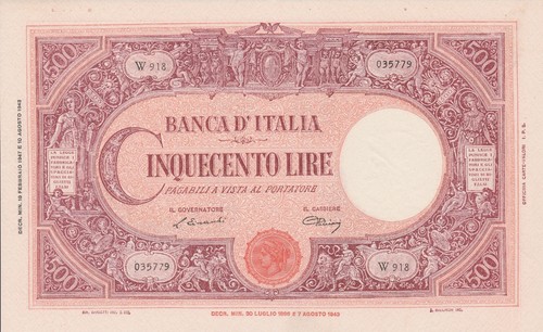 Italy 500 lire grande c - grande,