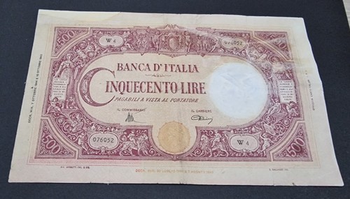Rara cinquecento 500 lire - rara,