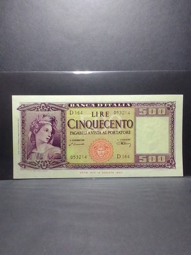 500 lire italia rara 1948 - 500, in