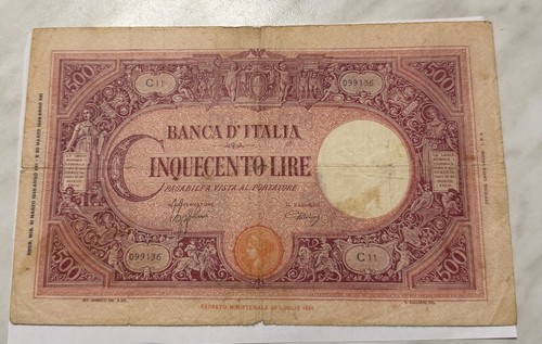 Banconota 500 lire - banconota,