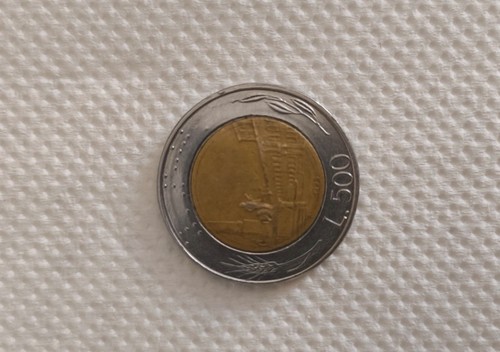 Moneta rara 500 lire - lire, del
