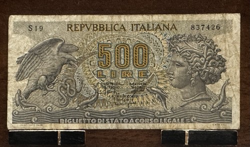 Banconota rara 500 - 500, lire