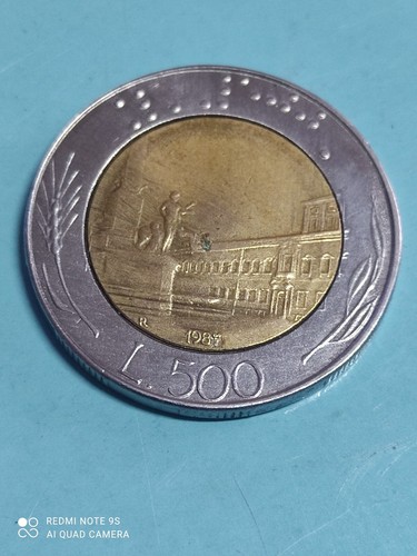 Moneta 500 lire del - 500,