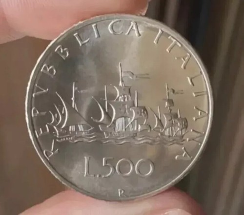 Repubblica italiana 500 - 500, lire