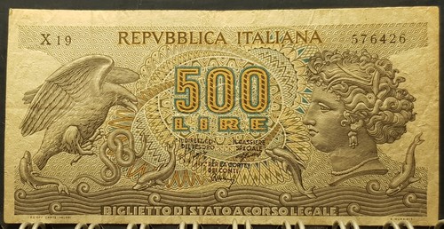 Banconota rara 500 lire - banconota,