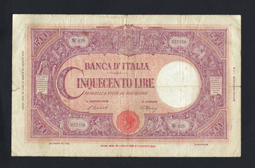 Repubblica italiana 500 lire - italiana,
