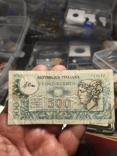 Rara 500 lire mercurio - 500,