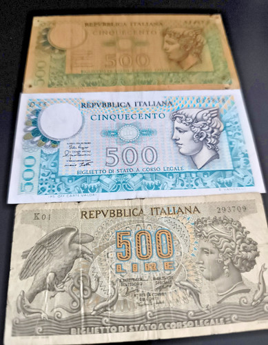 Lotto banconote italia 500 - lotto,